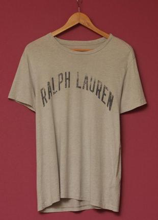 Polo ralph lauren рр m (s бирка) меланжевая футболка из хлопкка