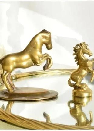 Колекційні фігурки граційних коней із бронзи5 фото