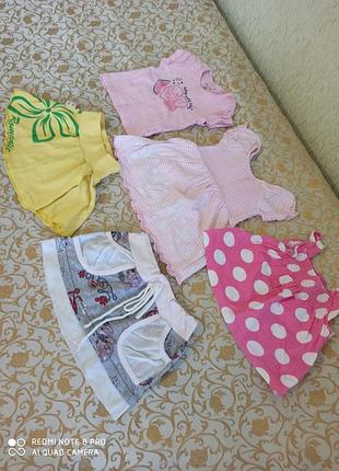 Набор одежды на новорожденную девочку юбки платья сарафан футболка