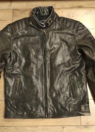 Speed devil 48 р куртка байкерская темно серая под винтаж потерта состаренная осенняя2 фото