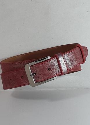 Ремінь 06.071.011 брючний замшевий сніжно-рожевий 3,5 х 111 см