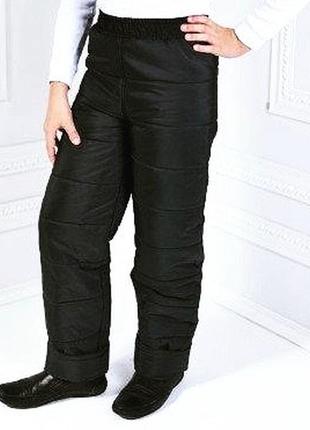 Зимние брюки 98-140 см утепленные на синтепоне3 фото