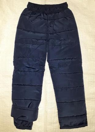 Зимние брюки 98-140 см утепленные на синтепоне4 фото