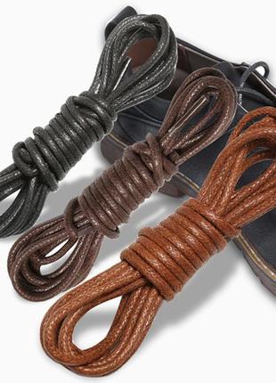 Круглые шнурки с пропиткой для ботинок цветные, 120 см, s-08 c10 фото