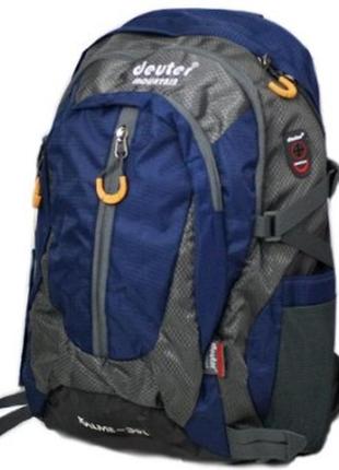 Туристичний рюкзак deuter 35 літрів, каркасний, ручна поклажа, синій