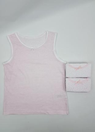Комплект бельевых маек для девочек, майки primark5 фото