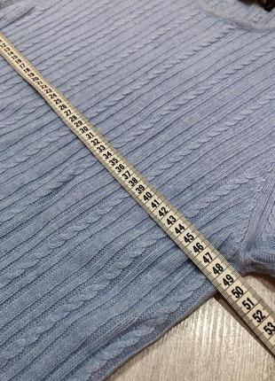 Стильный голубой свитер кашемир4 фото