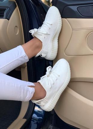 Жіночі білі кросівки адідас ізі буст, adidas yeezy boost женские кроссовки5 фото