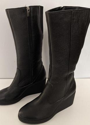 Жіночі зимові чоботи натуральна шкіра на хутрі 38 розмір
