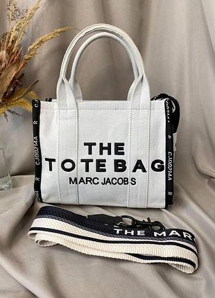 Женская сумочка marc jacobs, шопер сумка белая через плечо марк джейкобс