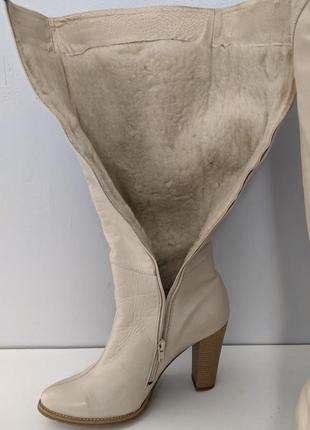 Жіночі зимові чоботи натуральна шкіра на хутрі7 фото