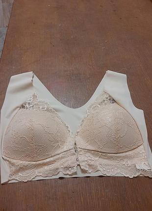 Бюстье бежевого цвета