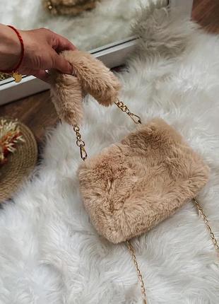 Пухнаста сумка, сумочка🤍