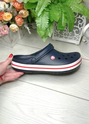 Чоловічі крокси сабо сині crocs crocband кроксы сабо кроксы crocs crocband navy
