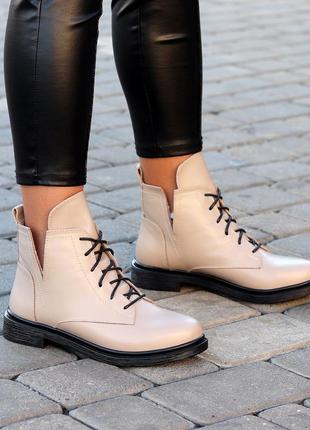 Женские ботинки туфли деловые в дизайнер исполнение кожаные замшевые на каблуку невысоком3 фото