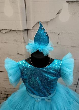 Краплинка намистинка іграшка сукня блакитна 2-42 фото