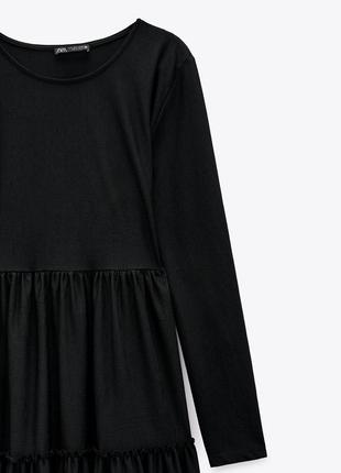 Zara черное платье в стиле бэби долл bnwt6 фото