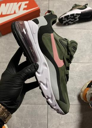 Nike air max react 270 green, кроссовки мужские