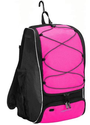 Спортивний рюкзак 22l amazon basics чорний із рожевим1 фото