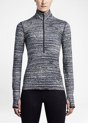 Спортивна кофта лонгслив утеплена на микрофлисе nike pro warm