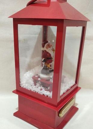 Снежный шар музыкальный с подсветкой и снежным вихрем