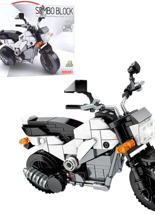 Конструктор мотоцикл, дитячий конструктор мотоцикл, sembo block 701211, 253 деталі