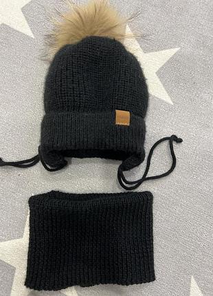 Комплект тепла шапка