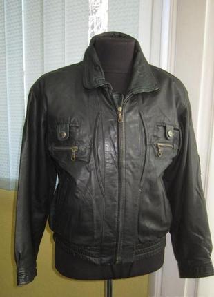 Кожаный мужской бомбер leather wear. Англия. 54/56р. лот 11092 фото