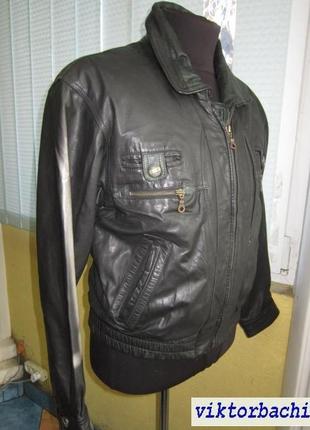 Кожаный мужской бомбер leather wear. Англия. 54/56р. лот 11098 фото