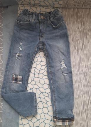 Утеплені джинси скіні нм1 фото