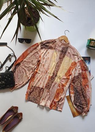 Шикарная нарядная блуза zara