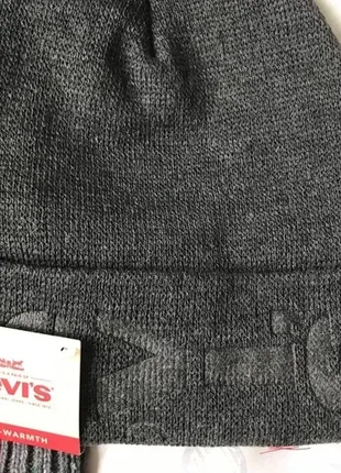 Шапка чоловіча levis embossed cuffed beanie