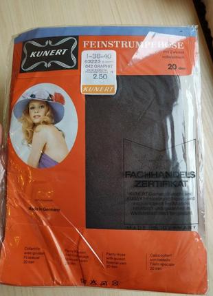 Колготки капроновые ретро винтажные тонкие серые коричневые германия3 фото