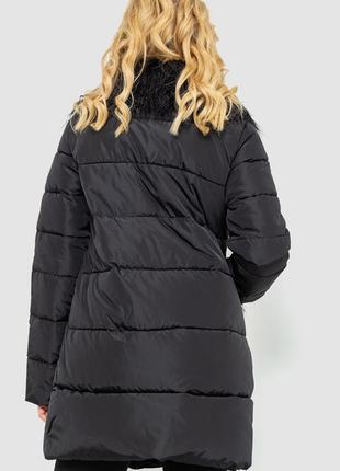 Стильная теплая женская куртка с мехом стеганая женская куртка еврозима куртка с меховым воротником стеганый пуховик с мехом5 фото