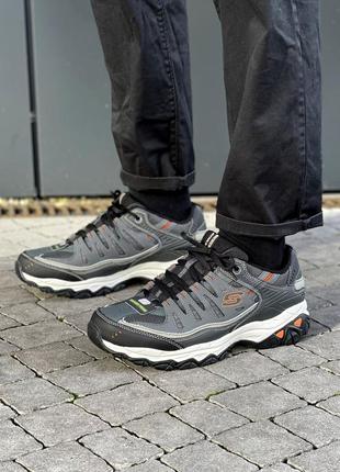 Чоловічі шкіряні кросівки skechers 46, 49,5 розмір