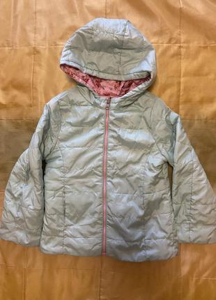 Курточка benetton двостороння на 3-5 років2 фото