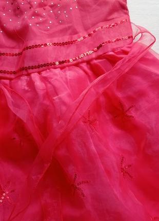 Дуже гарна бальна сукня, святкова, на новий рік, рожева, на дівчинку 4-5 років4 фото
