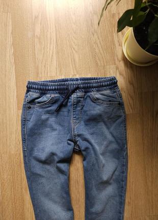 Детские джинсы на мальчика 7 лет next на шнурке и резинке5 фото