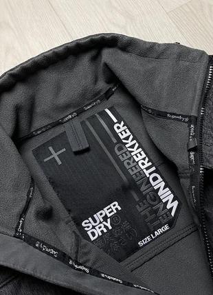 Мужская куртка на флисе superdry, размер по факту m8 фото