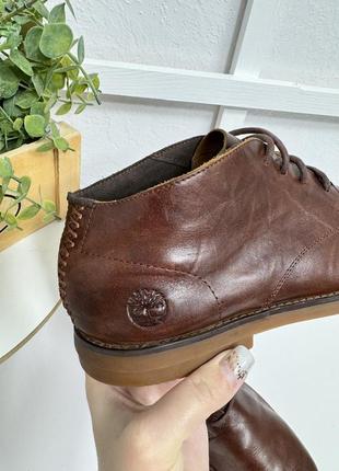 Timberland кожаные ботиночки туфли на шнуровках7 фото