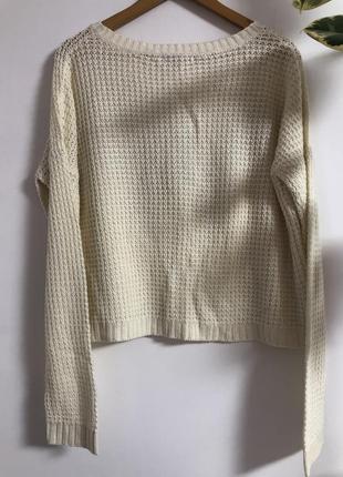 Кофта стильный молочный свитер свитшот tally weijl2 фото