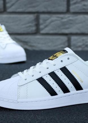 Adidas superstar white black женские кроссовки адидас суперстар7 фото