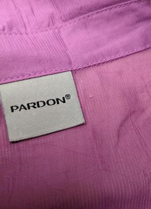 Блузка с воротником рубашка блуза фиолетовый милая шифон m l xl воротничок pardon розовый8 фото