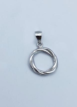 Кулон серебряный "круг" 1,5 г