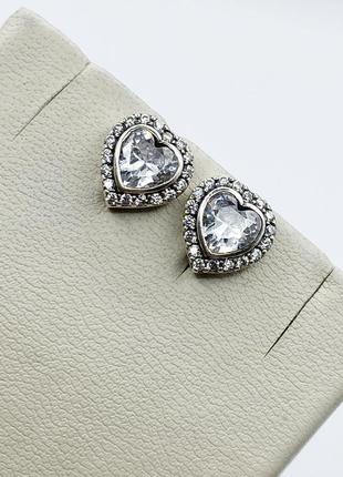 Сережки-пусети срібні "пандора" 2,55 г