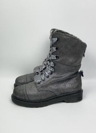 Черевики dr.martens aimile 1480 оригінал шкіряні сірі розмір eu 38 uk 5