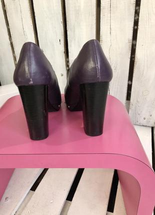 Туфли женские кожаные &amp;othev stories испания фиолетовые 363 фото