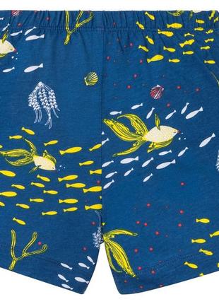 Пижама (футболка и шорты) для девочки lupilu 349605-н 086-92 см (12-24 months) синий6 фото