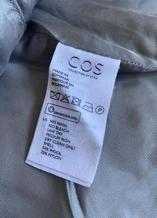 Полушерстяная коротенькая юбка-трапеция, cos, размер xs-s7 фото