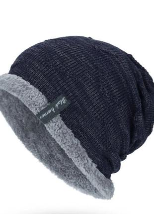 Зимняя шапка унисекс/на меху от black humor.